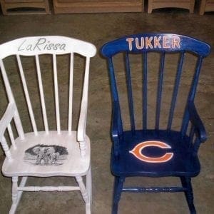 Custom Painted Kids Rocking Chairs