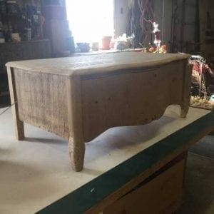 Damaged Wood Chest Drawer For Restoring