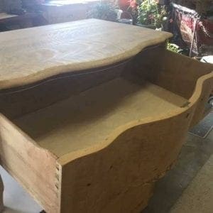 Damaged Wood Chest Drawer For Restoring