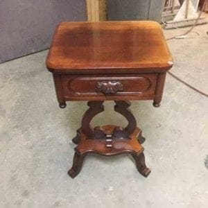 Refinished Wood End Table