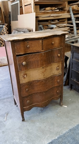 Old Wood Chest of Drawers