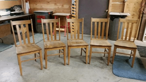 Wood Dining Table Chairs to Refinish