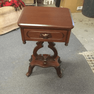 Refinished Wood End Table