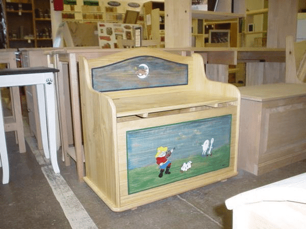 Custom Painted Kids Toy Box