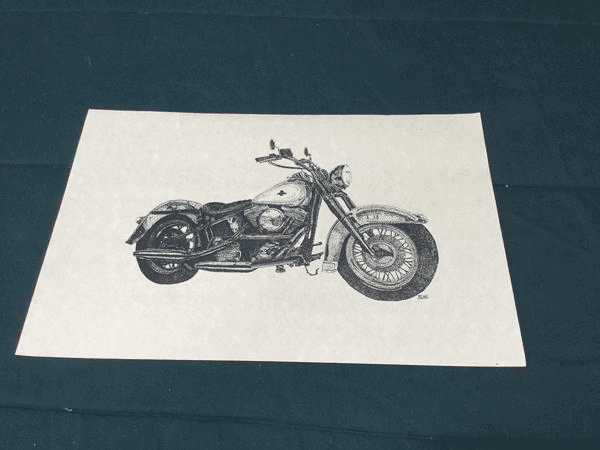 Hand Drawn Motorcycle Picture