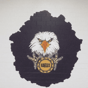 High School Eagle Mural