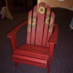 Hand Painted Sunflower Adirondack Chair