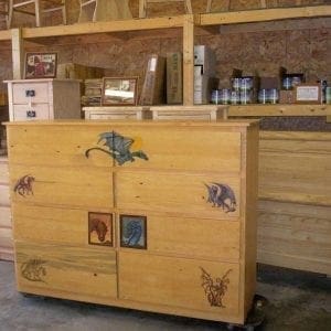 Custom Painted Dresser