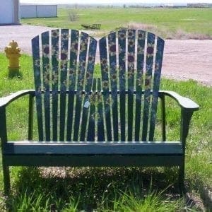 Daisy Painted Adirondack chairs