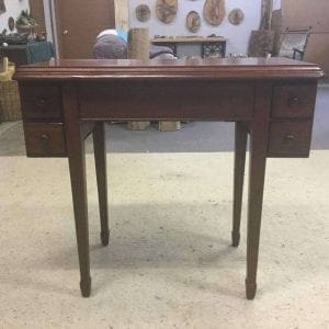 Refinished Wood Sewing Table