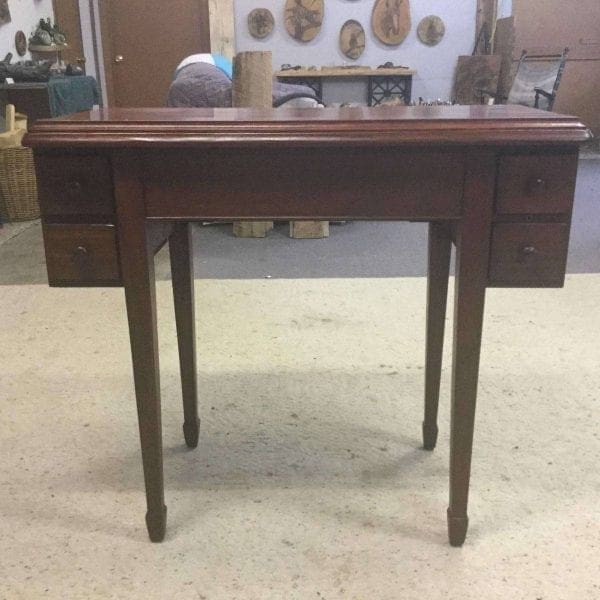 Refinished Wood Sewing Table