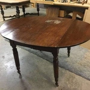 Before Damaged Wood Dining Table