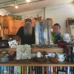 Custom painted aspen tree on wood