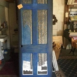 Custom Painted Wood Door