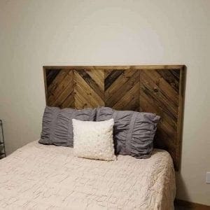 Custom Wood Headboard Refinished