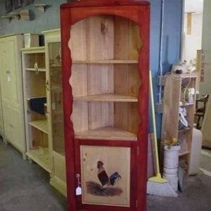 Custom Refinished Wood Kitchen Shelves