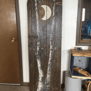 Custom Painted Tree on Antique Door