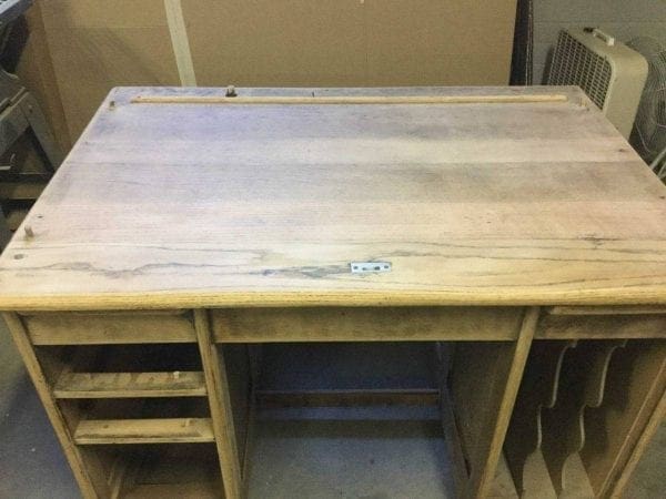 before of wood desk