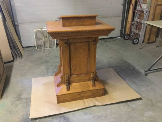 after refinished podium after refinished podium